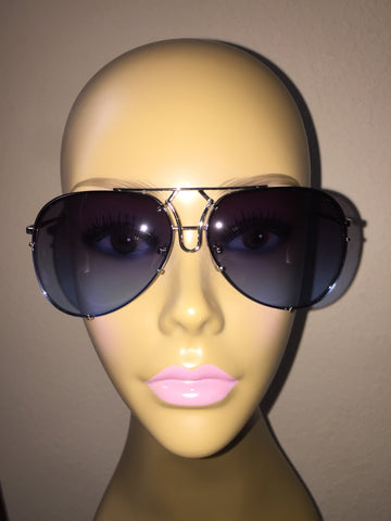 "Almost Famous" Aviators Blue - The Glitzy Shop