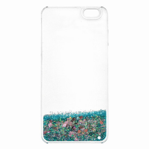 Blue falling stars liquid case-Iphone & Samsung - The Glitzy Shop