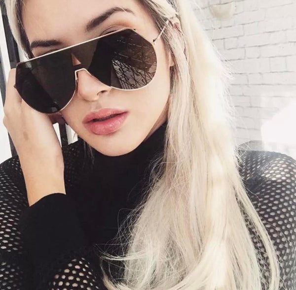 Black "Lena" Aviators - The Glitzy Shop