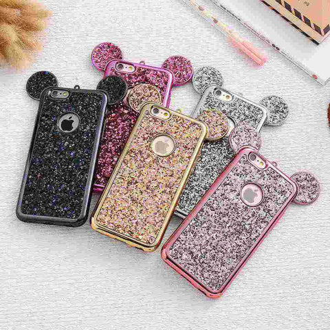 Mouse Ears Glitzy Case for Iphone & Samsung - The Glitzy Shop